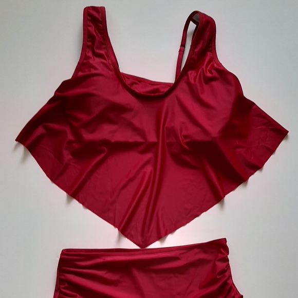 Sexy Red Tankini Bikini Swimsuits, Sz (US 6-12), NWT! - Picture 5 of 7